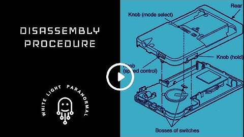 PANABOX/DR60 DISASSEMBLY PROCEDURE