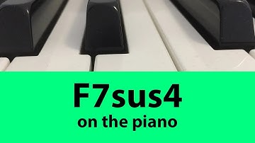 Learn To Play F7sus4 Chord On Piano: Easy Tutorial For Beginners | Music Simply Understood