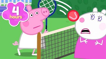 Ball Game MAYHEM!! 🏓 | Summer Fun 🌞 | Peppa Pig Full Episodes | 4 Hours of Kids Cartoons