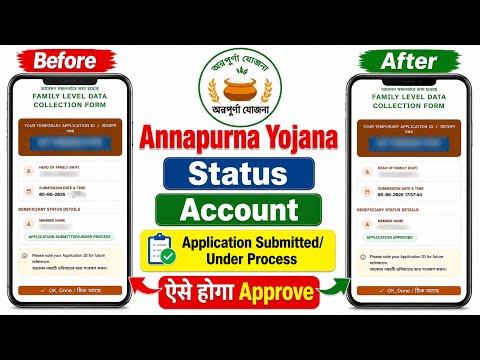 Annapurna Yojana Application Submitted/ Under Process | Annapurna Yojana Application Under Process