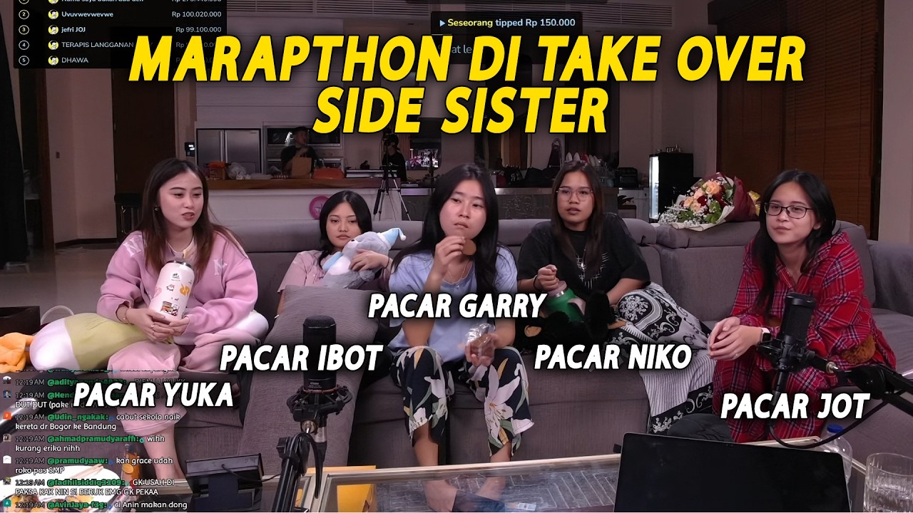 MARAPTHON DI TAKE OVER SIDE SISTER PACAR PACAR MEMBER AAA CLAN #marapthon #aaaclan #yb
