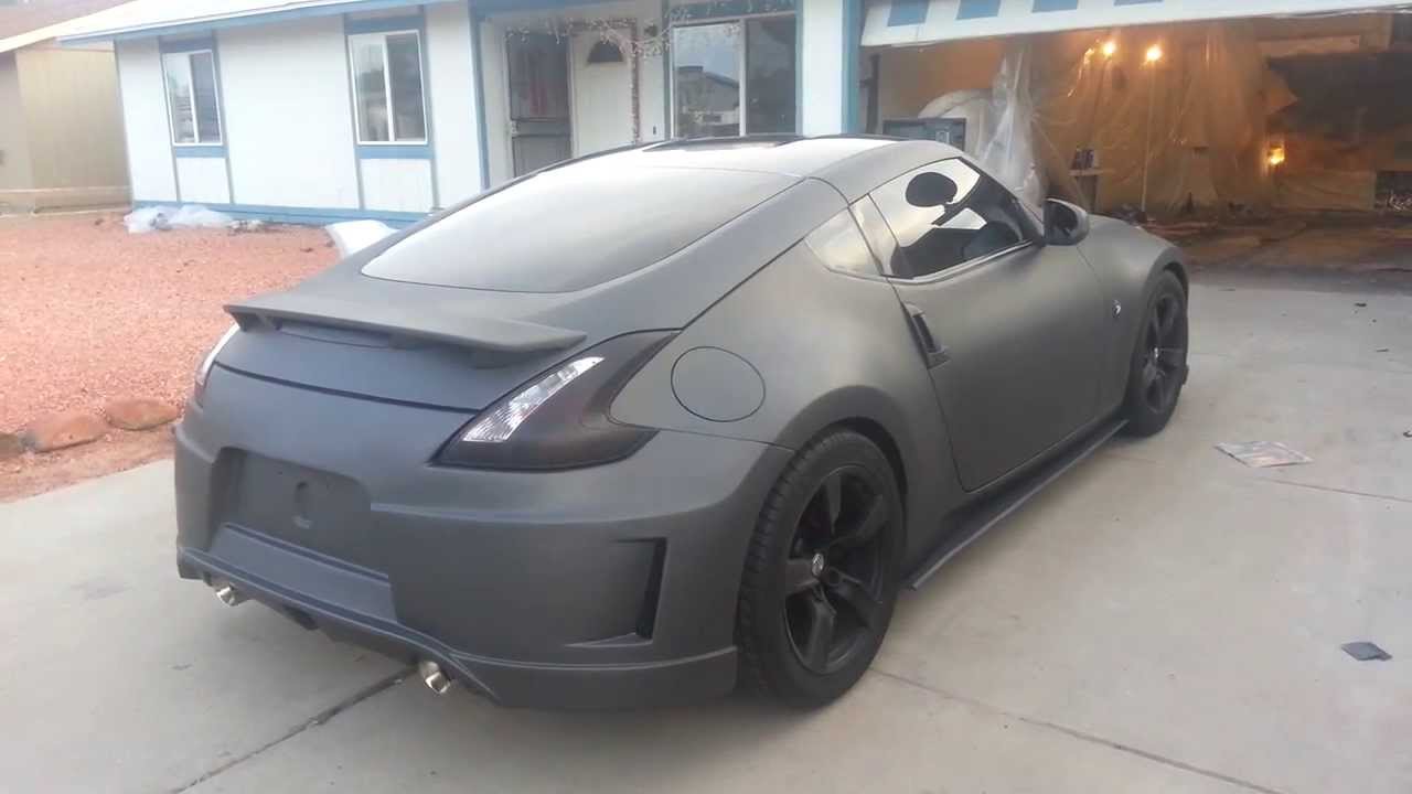 Anthracite Grey Plastidipped Nissan 370z Matte YouTube