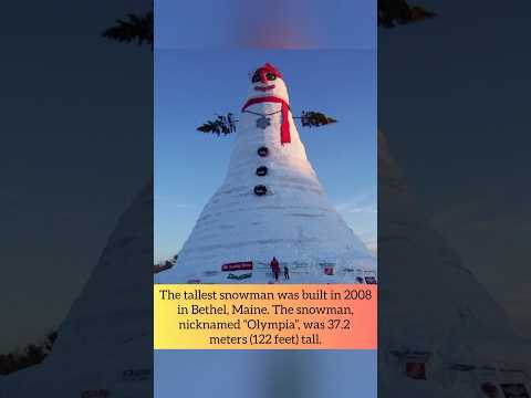 World's tallest snowman