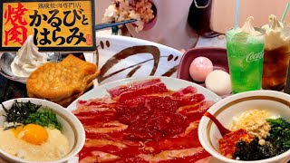 390円~焼肉！ご飯と焼肉をかきこむ【焼肉かるびとはらみ】【スイーツちゃんねるあんみつ】