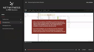 Webinar - Configuring NetWitness Core and Additional Hosts