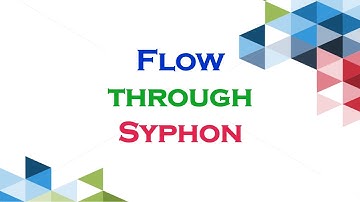 Flow through Syphon