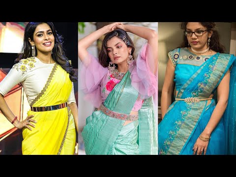 Saree waist belt designs to try for a modern saree look - Styling the