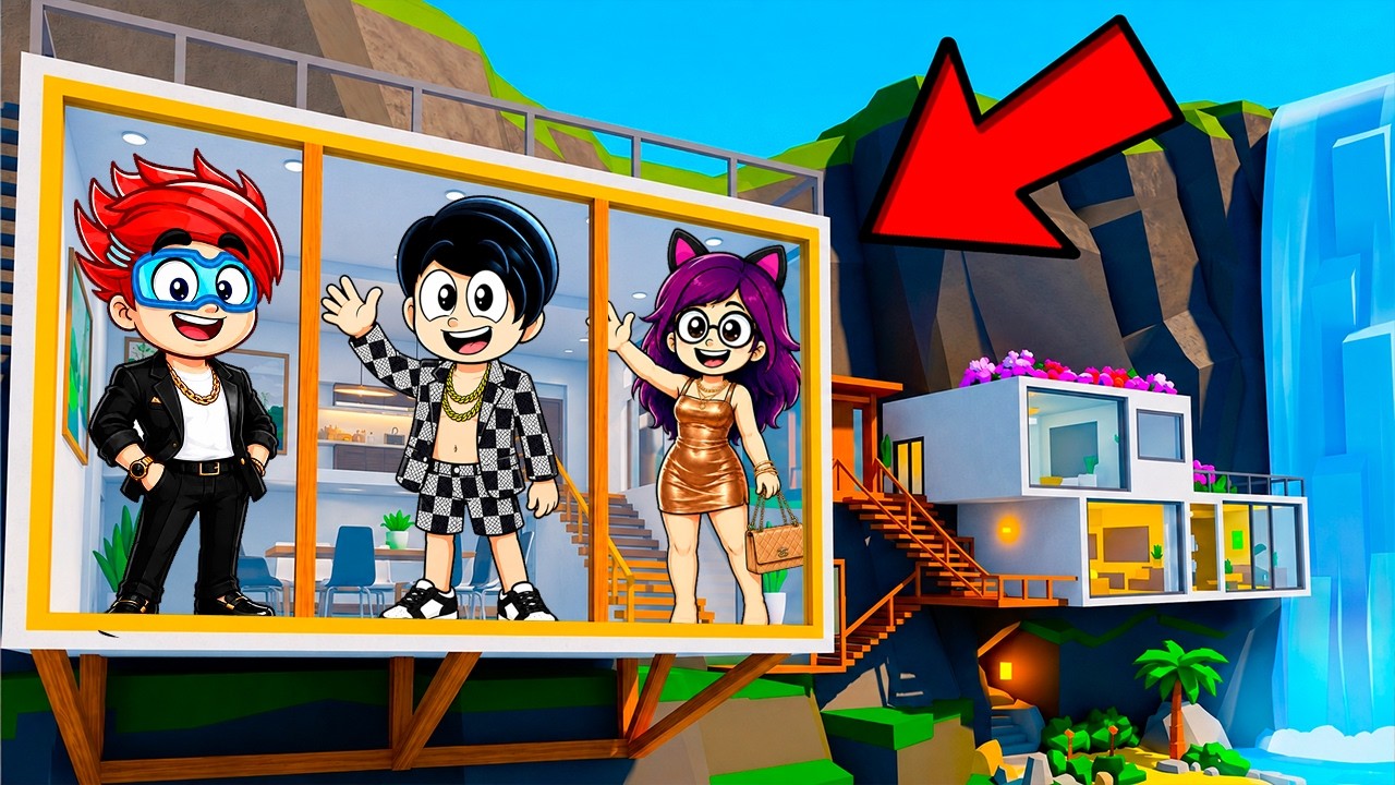 Gasté $67,677,978 en una MANSIÓN del ACANTILADO de NIVEL MÁXIMO en Roblox!