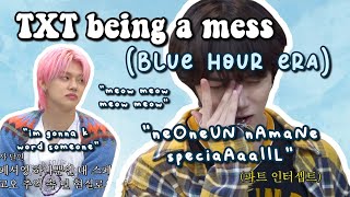 TXT being a mess during Blue Hour era