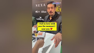 Bekijk: Salman Khan wijst huwelijksaanzoek af op IIFA-evenement | IIFA Awards 2023 | #shorts #vir...