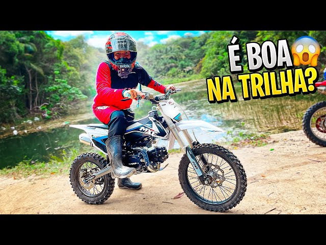 PRIMEIRA TRILHA NA MINI MOTO 125CC 