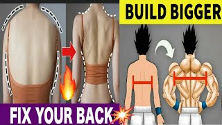Make Bigger Back in 60 DAYS |Home Exercises|  Back Exercise for Man Woman Gym with no equipments
