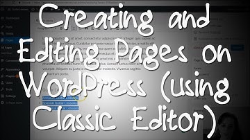 How to Create and Edit Pages in WordPress