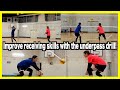 Improve your receiving skills with the underpass drill!【volleyball】