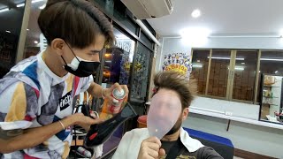 💈HAIR STYLED in Hostess Boy Salon in PATTAYA THAILAND | by Chorn at Fashion Hair 🇹🇭 4K