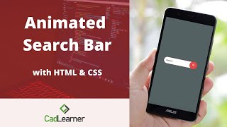 Animated Search Bar with HTML and CSS
