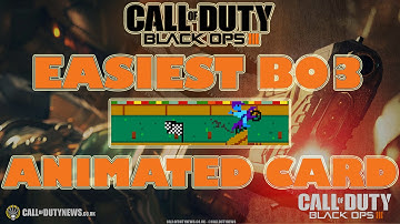 Black Ops 3: Easiest Animated Calling Card(Tips and Tricks)