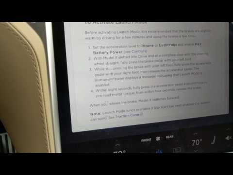 Exact Steps for Launch Mode in Tesla Model X P100D