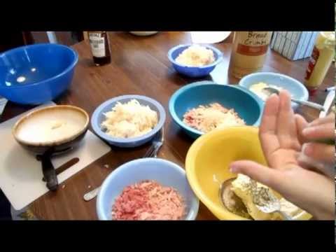COOKING RECIPE- sauerkraut balls w HAM, corned beef breaded baked