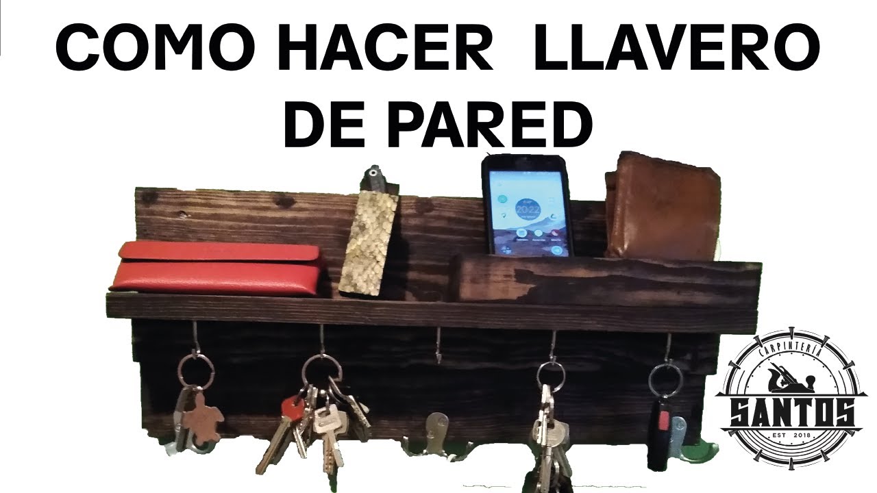 12 ideas de Llaveros  decoración de unas, llavero de pared, perchero de  madera