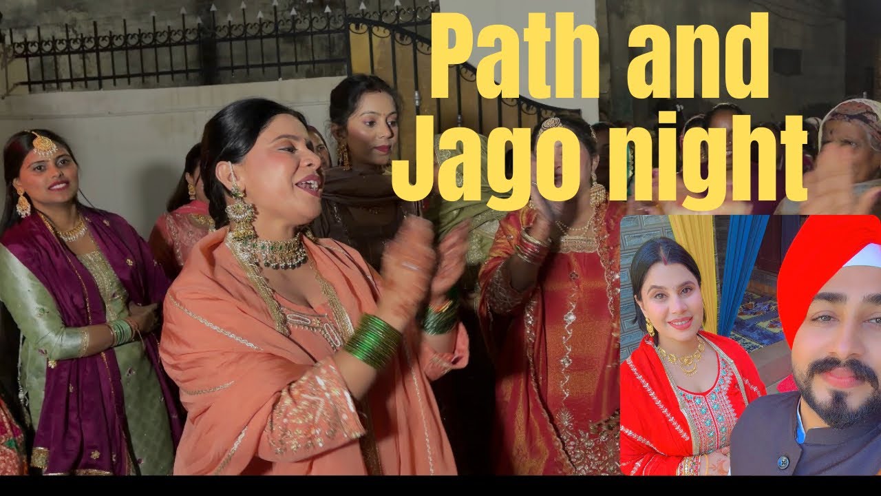 Sukhmani Sahib Path at Home  &Jago Night Full Masti 💃Blessings Before Wedding 💛 Punjabi Wedding Vlog