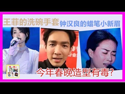 王菲的洗碗手套、鐘漢良的蠟筆小新眉，今年春晚造型有毒?
