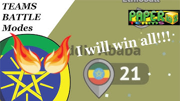 I played teams mode and crushed many other teams (Paper io 2)