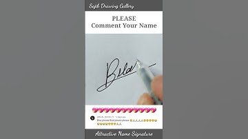 Bilal Name Signature #Shorts #Sajib_Drawing_Gallery