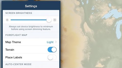 ForeFlight Quick Tip: Enabling Terrain