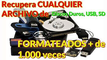 SUPER SOFTWARE programa para recuperar archivos borrados después de formatear | PARTE 1
