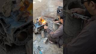 Ford Tractor engine Block Welding #shorts #viralshorts #ytshorts
