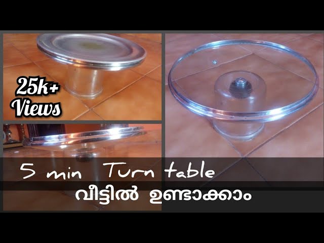 How to make Turntable for cakes at home? No Turntable No issue