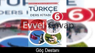 Göç Destanı Metni Etkinlik Cevapları 6. Sınıf Türkçe