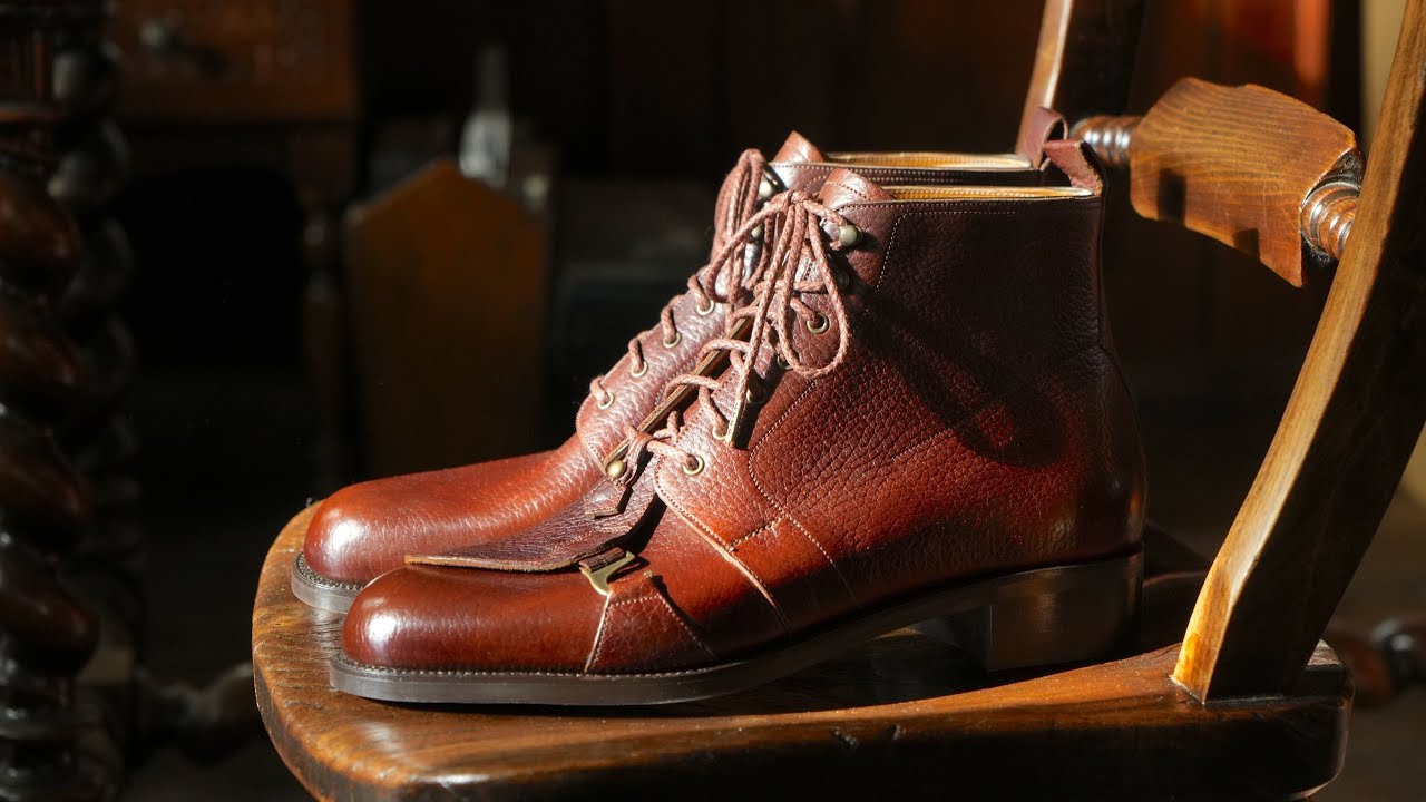 Subtitled | Custom-made motorcycle boots - YouTube