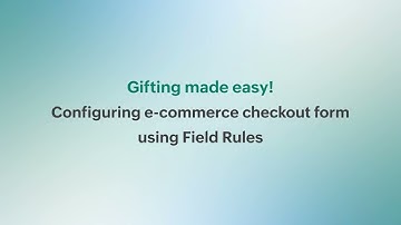 How to Create an E-Commerce Checkout Form with Gift Option in Zoho Forms | Step-by-Step Tutorial