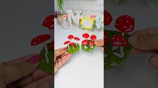 DIY mushrooms using glue gun 🍄🍄 #craft #diy #easycraft #diycrafts #glueguncraft #shorts #short