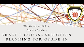 Grade 9 Course Selection - Planning for Grade 10 Presentation Recording