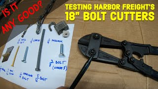 Review of 18' Doyle Compound Bolt Cutters From Harbor Freight  Is It Any Good?