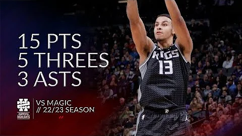 Keegan Murray 15 pts 5 threes 3 asts vs Magic 22/2...