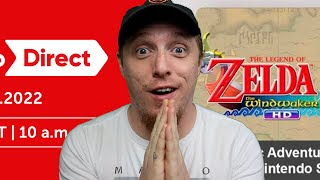 40 minute Nintendo Direct TOMORROW! Lets talk ZELDA and Metroid Prime REMAKE?