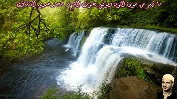 ما تيسر من سورة التوبة ويونس بصوت الشيخ/ محمد صديق المنشاوي