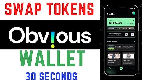 How To Swap Tokens on Obvious Wallet