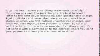 What Do You Do If Your Credit or Debit Card is Lost or Stolen
