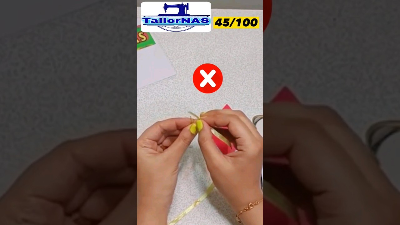 A great sewing trick for threading a needle 