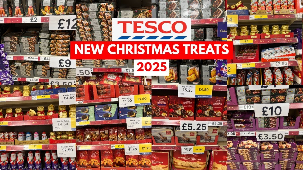 TESCO CHRISTMAS TREATS 2025! PUDDINGS, COOKIES & CHOCOLATES | TESCO HAUL | TRAVELANDSHOP WITH ME