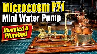 Custom Wood & Plumbing Display for the OKMO Microcosm P71 Mini Pump!