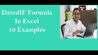 Datedif Formula In Excel in 6 Variations Hindi