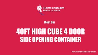 40ft High Cube 4 Door Side Opening Container