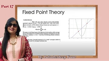 Fixed Point Theory (PMA428) (Lecture17)