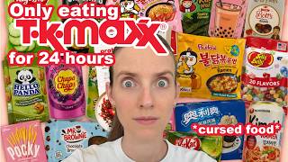 I Only Ate TK Maxx Food for 24 Hours *why is it so cursed lol*